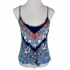 In Bloom By Jonquill Blue Floral Lace Trim Cami
